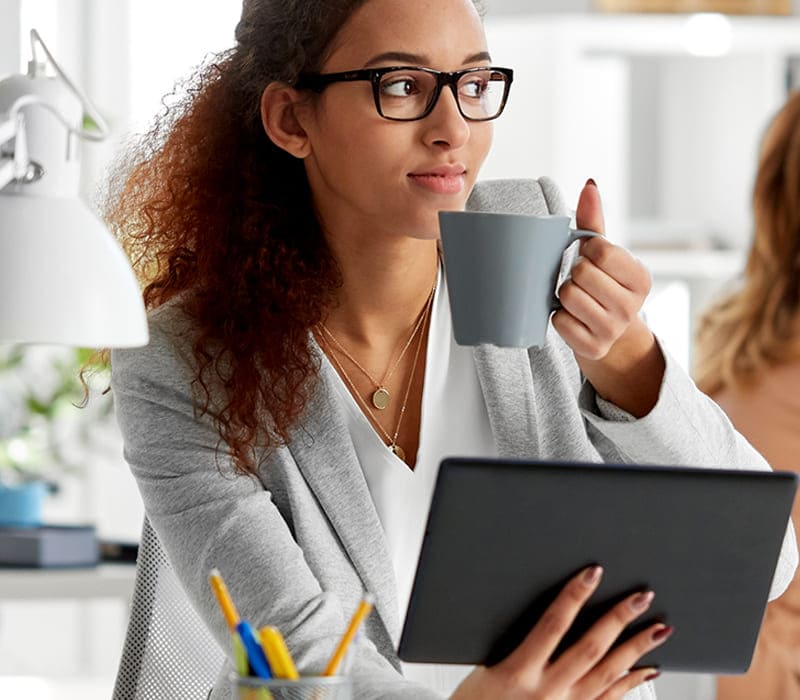 zadovoljna klijentica digitalnog marketinga