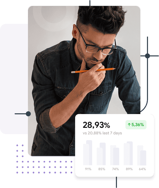 klijent analizira povećanje posjete na web stranici